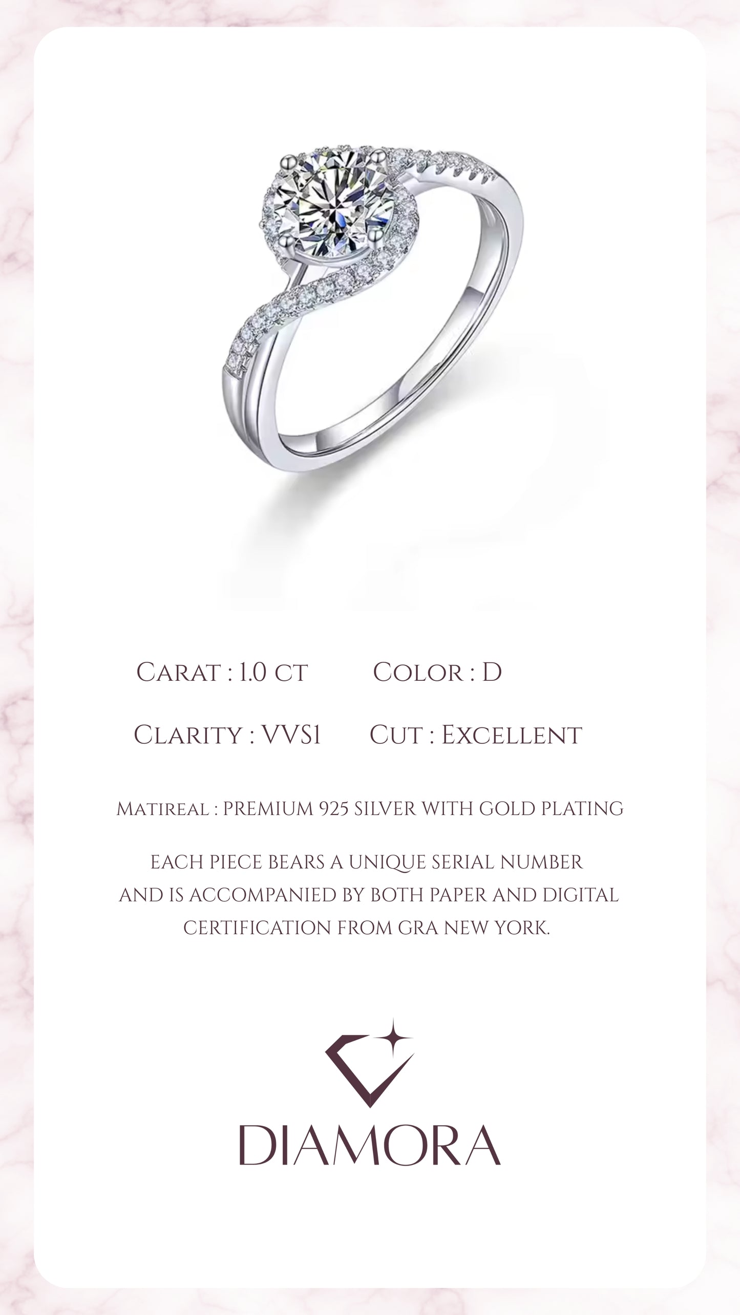 Luna - Round Cut Ring