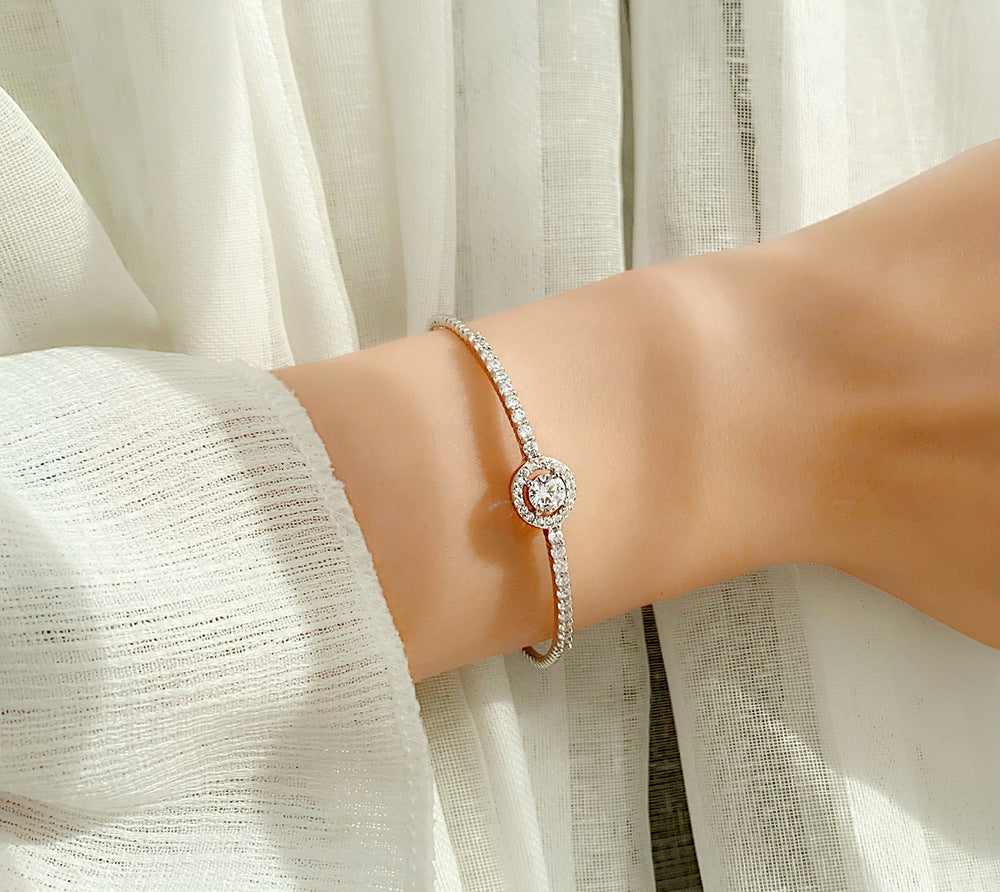 Snow – Round Cut Bracelet